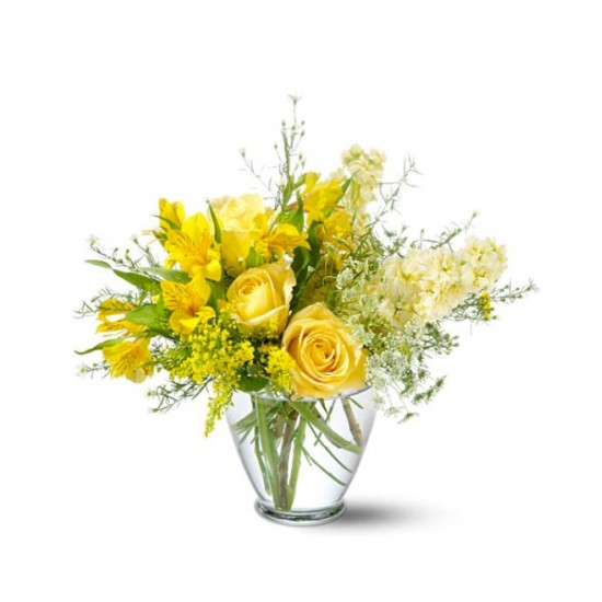 Bouquet jaune délicat 